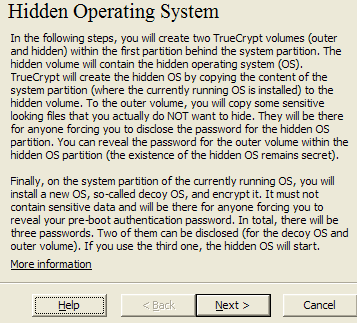 Verstecktes Betriebssystem erstellen