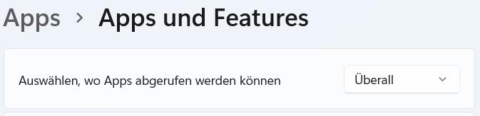 App-Quelle Windows 11