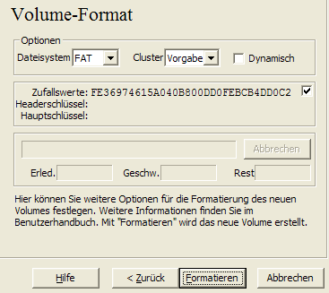 Formatierung